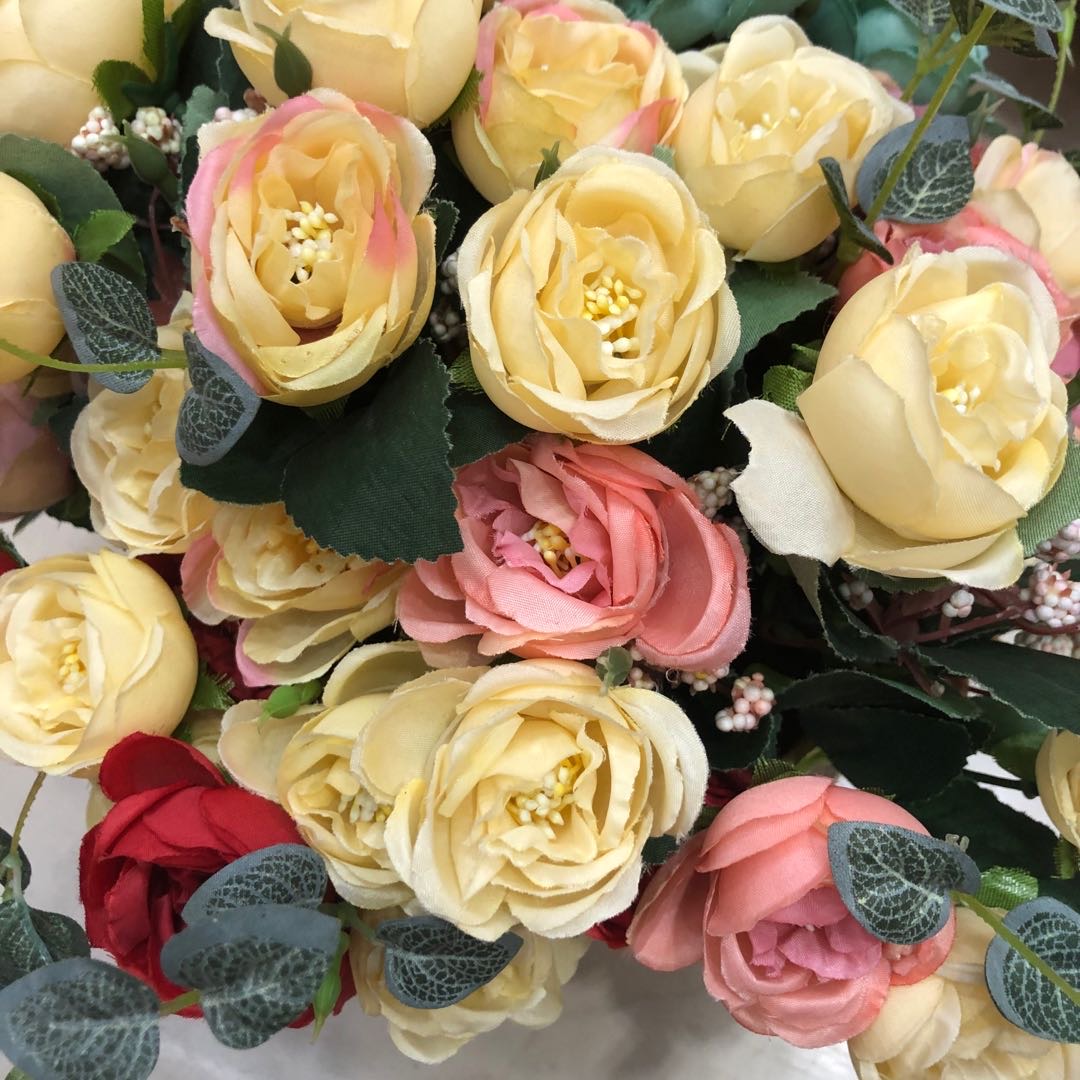 塑料假花仿真花套装摆件装饰客厅家居小花盆栽细节图