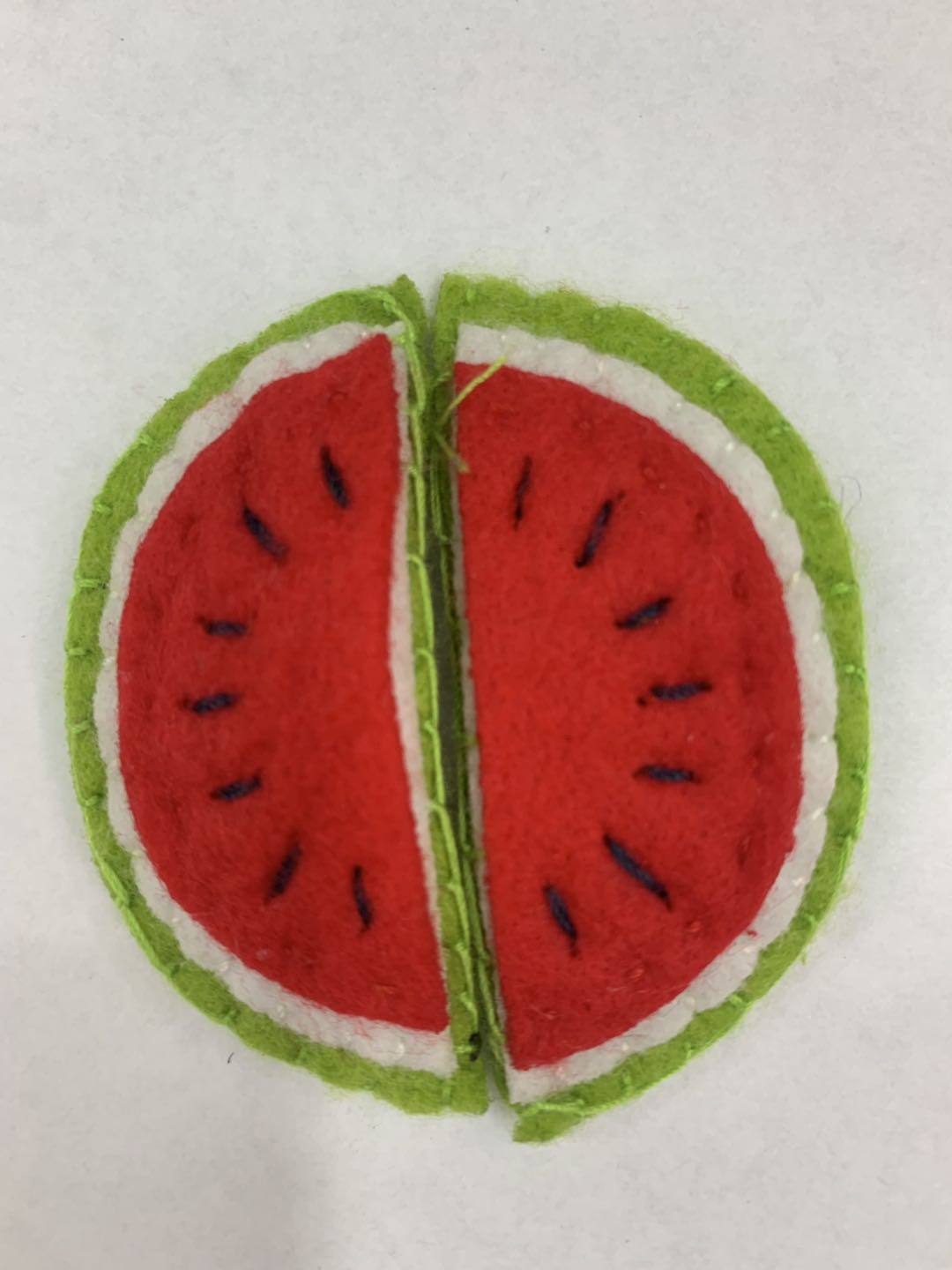Creative hairpin accessories made by hand with non-woven cartoon watermelon clip thumbnail