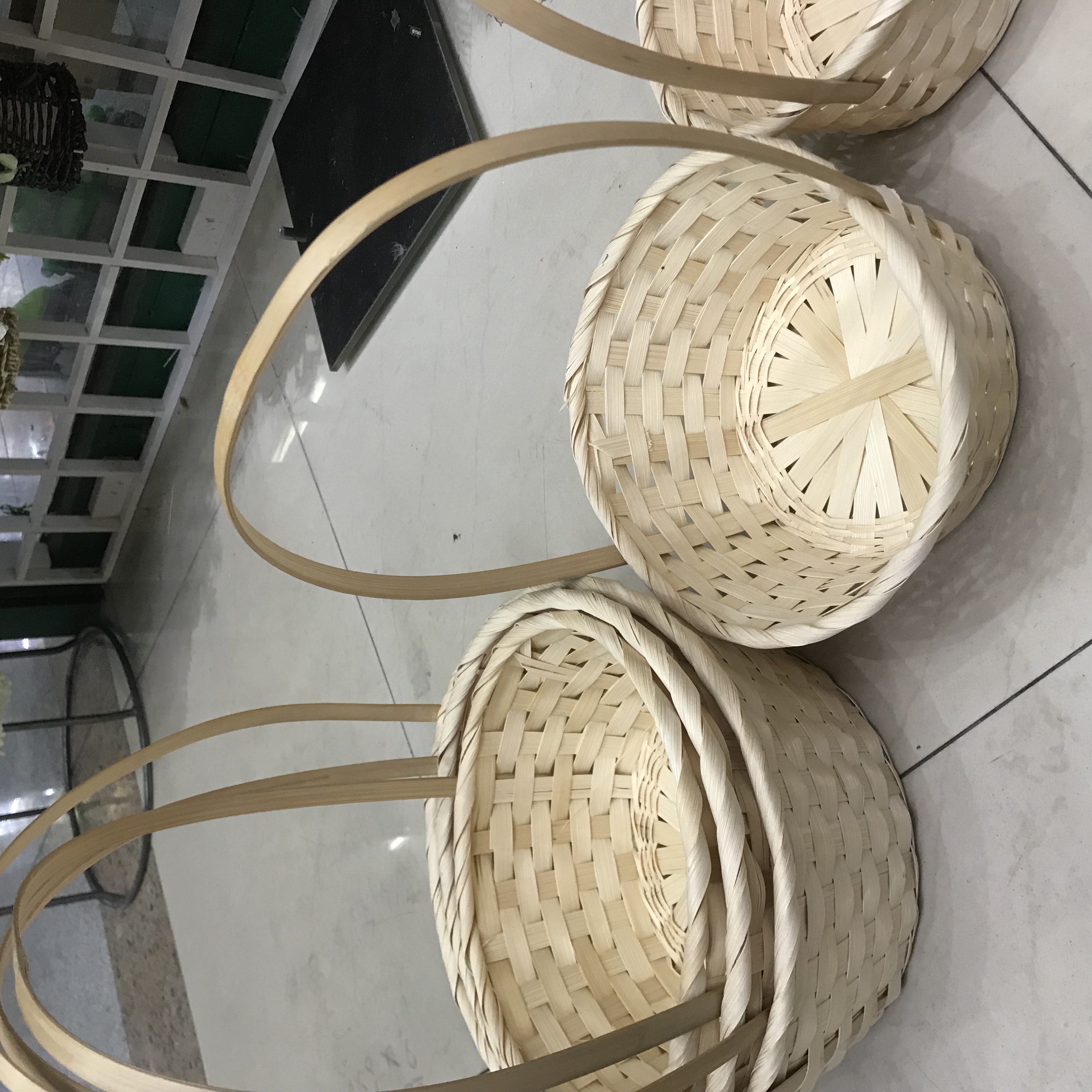 竹编制品手提篮子竹篮子水果篮竹筐点心篮竹篓收纳篮家用装饰篮产品图