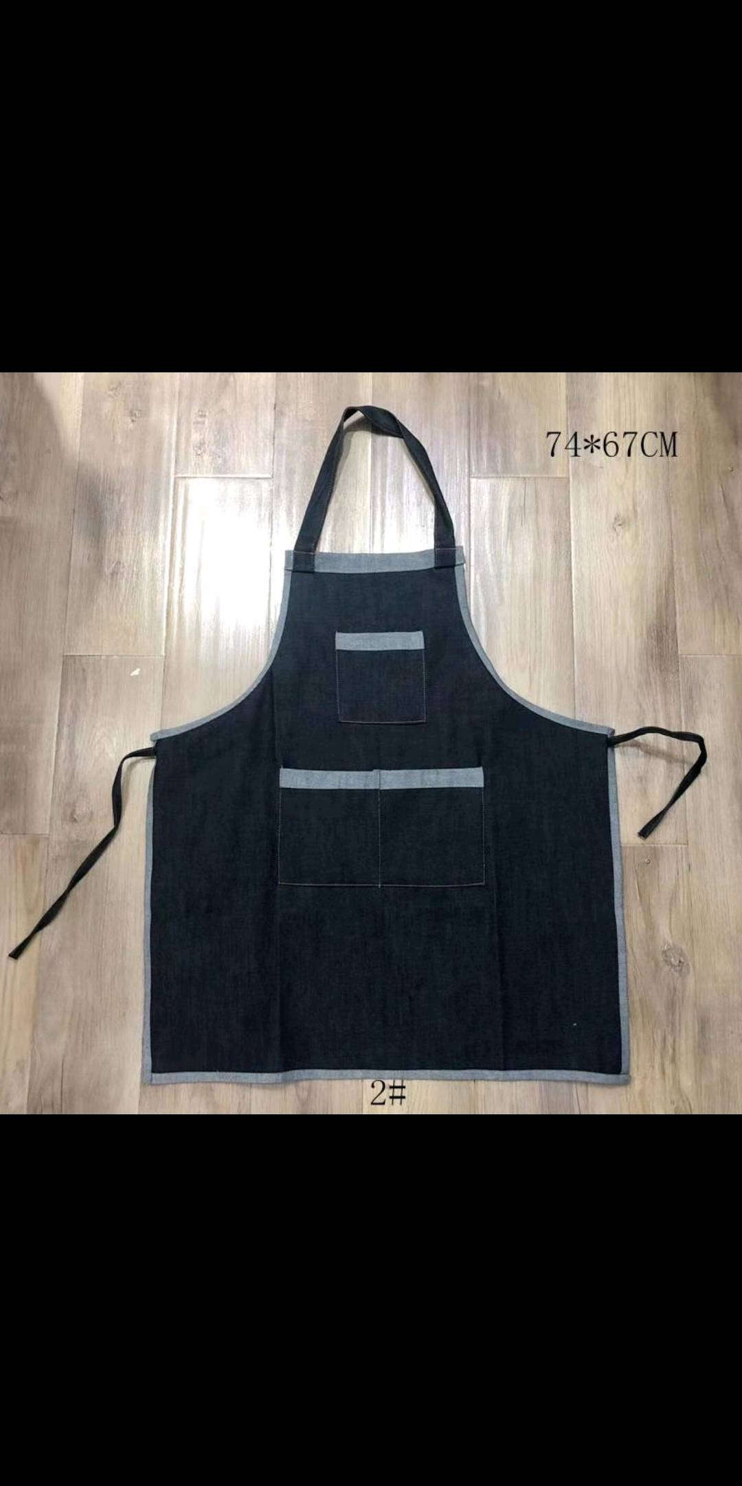 Yiwu Good Goods Life Blue denim adult men's and women's apron Necklaces are fashionable, simple, elegant and modern