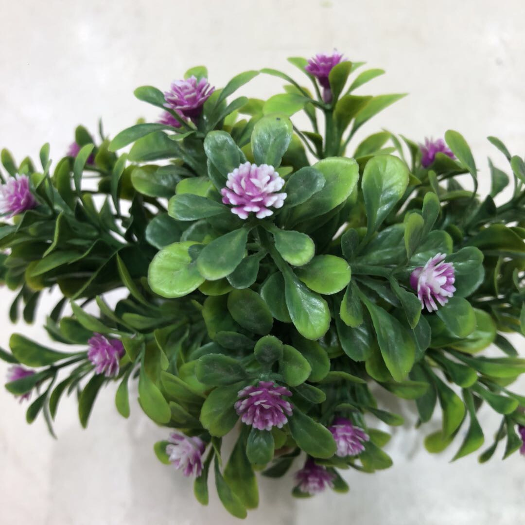 Plastic artificial flowers, artificial floral art dining tables, dried flowers, small potted plants for home living rooms, indoor decorations, flower arrangements details Picture