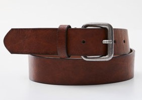 Pure men's leather belt, versatile for young people, cowhide pin buckle Korean style trendy belt