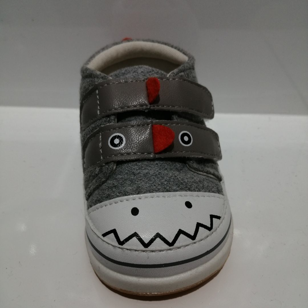 Double Row Adhesive Cartoon Dinosaur Baby Single Shoe Baby Shoes Baby Shoes Toddler Shoes details Picture