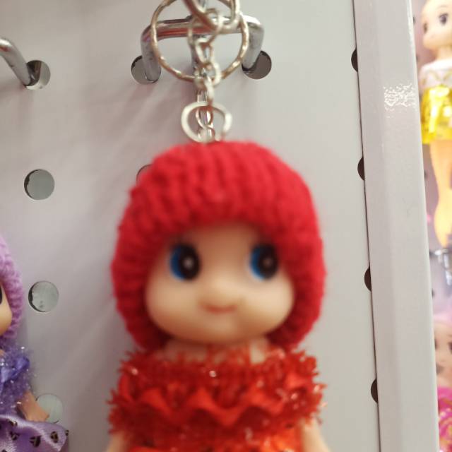 Confused Doll Keychain Cute Princess Girl Bag Hanging Doll Small Pendant Handmade Doll details Picture