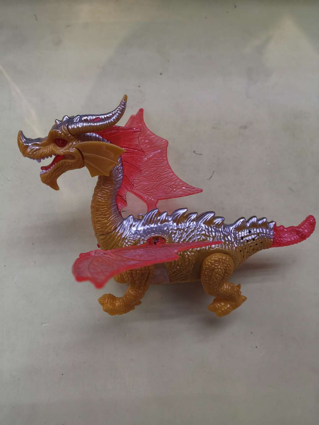 A popular electric glowing dinosaur baby toy of the same style as Douyin, a crawling and running children's walking toy details Picture