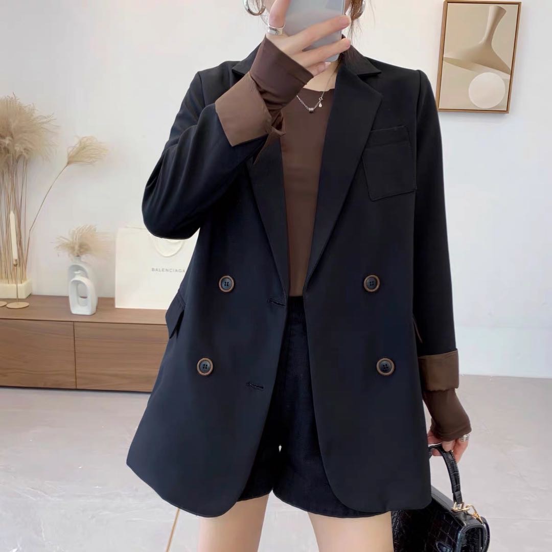 欧洲站小西装外套女春季新款欧货韩版宽松休闲网红小西服上衣