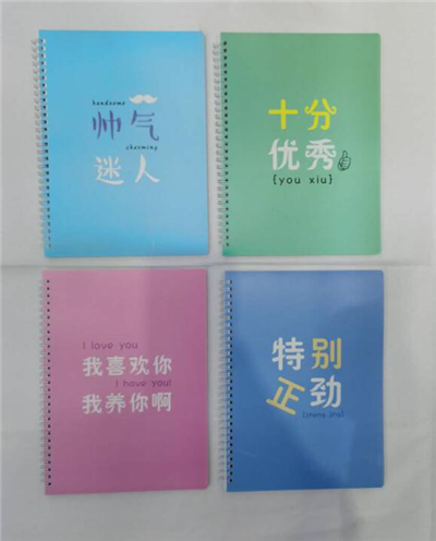 16K双线圈双圈铁丝活页本多种图案可供选择