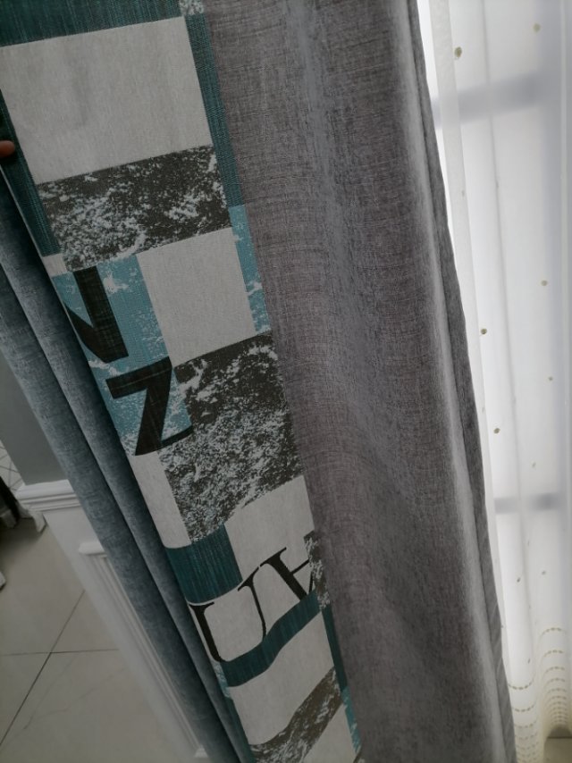 Double-sided cotton and linen high-blackout curtain fabric, simple style living room custom heat insulation and sunshade rental bedroom details Picture