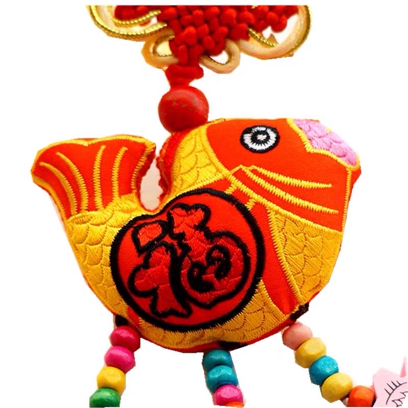 云南特色民族风刺绣风铃风水丽江品金属纯铜门饰挂饰生日礼物风铃产品图