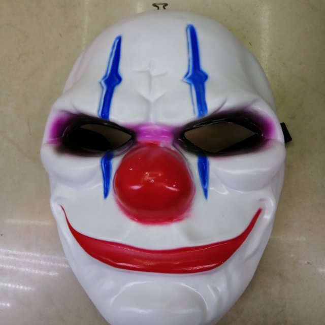 万圣节小丑面具塑料面具图