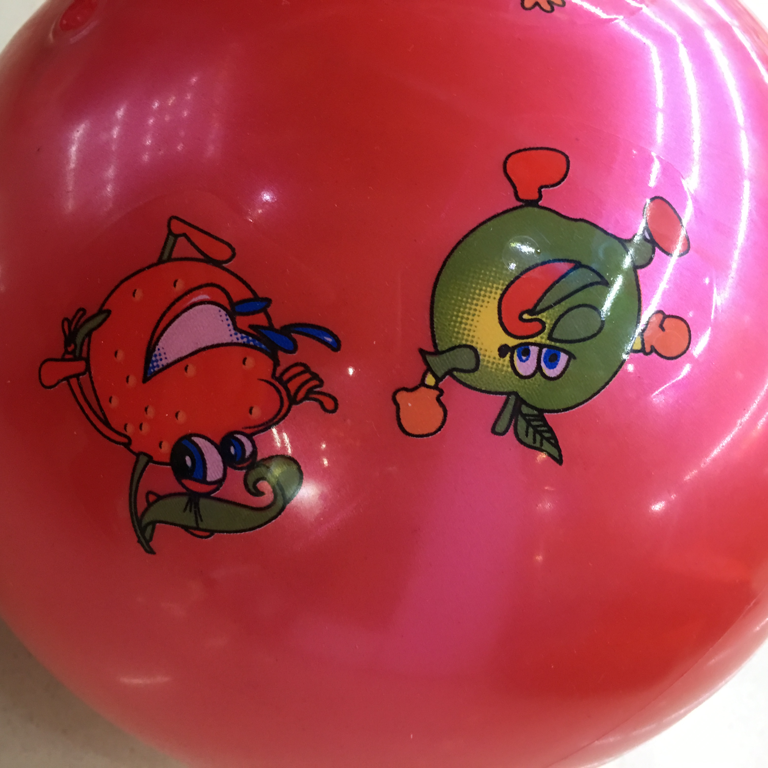 Leather Ball Children's Toys Kindergarten Special Elastic Pat Ball Non-Toxic Cartoon Baby Home Ball Specification drawing