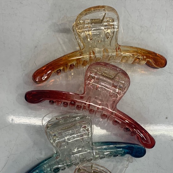 A new Korean version of simple gradient color hair clips, shower clips and headwear Specification image