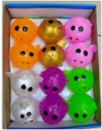 Vent ball pig head series TPR soft glue toys can not break the novel toys thumbnail