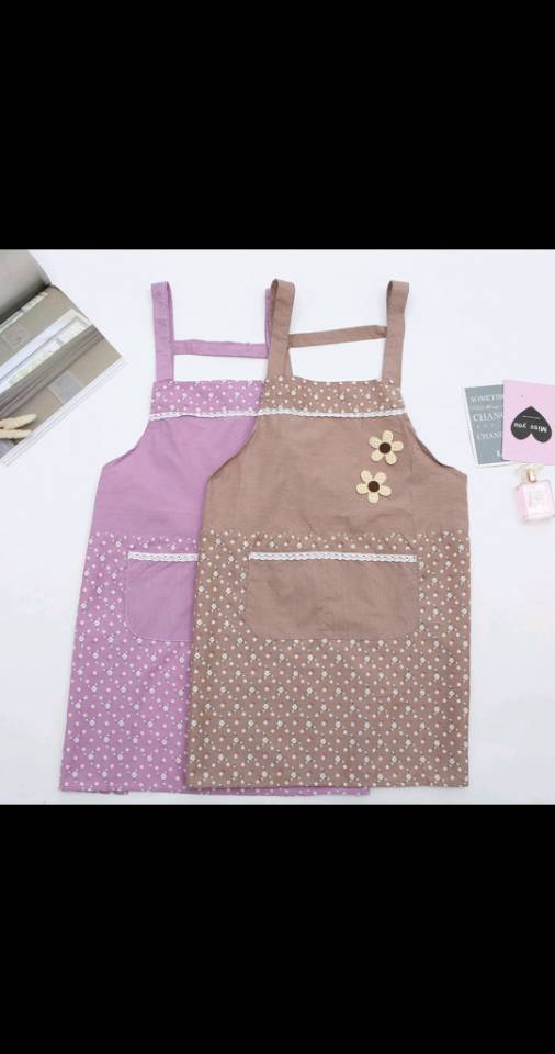 围裙家用做饭围腰防滑口袋防水防油污时尚女日系可爱韩版工作罩衣