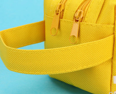 大容量帆布笔袋小清新韩版简约多功能双拉链网红少女心细节图