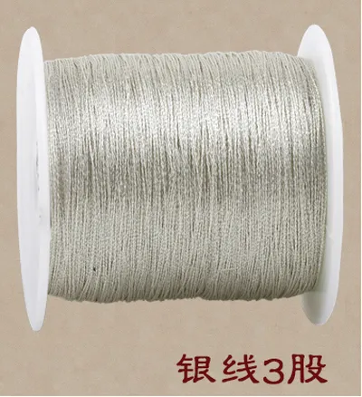 3 Shares Douyin Same Gold Broom Diy Handmade Gold Thread Silver Thread Gold Thread Tassel Red Rope Winding Color Bracelet