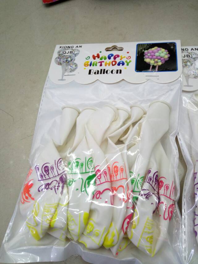 Multicolored printed PVC children's toy balloons details Picture