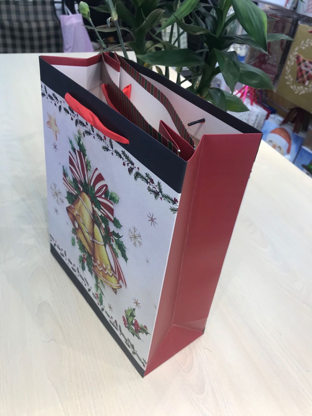 铃铛手提礼品袋圣诞礼品袋纸质袋环保袋产品图
