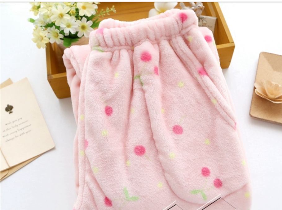 Pajama pants, women's winter trousers, large-sized coral fleece trousers, men's winter home trousers, flannel casual trousers Specification image