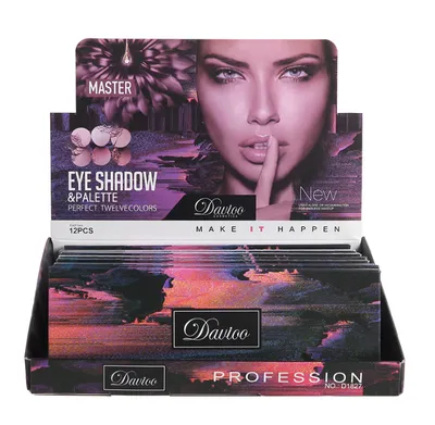 Davioo Desert Fire 12-Color Pearl Matte Earth Eyeshadow Tray D1827