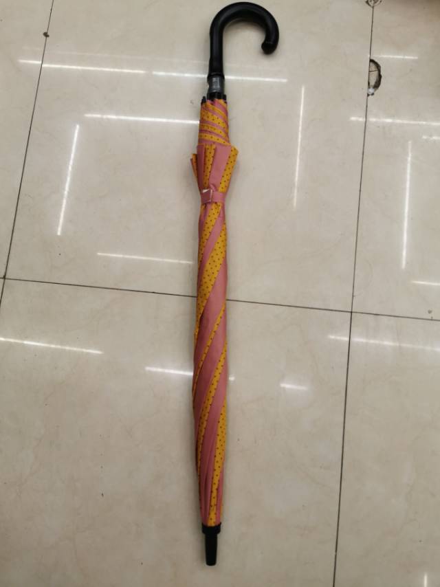 16 bone wind-proof umbrella with long handle, straight pole and semi-automatic umbrella thumbnail