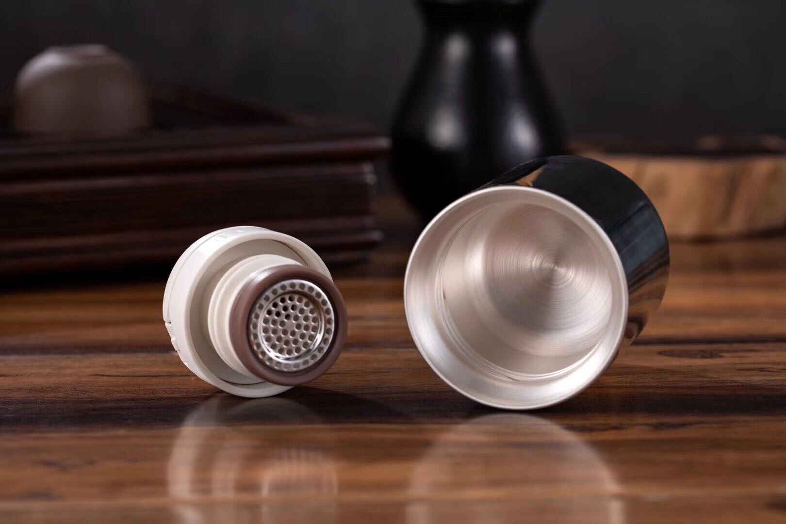 银杯子保健杯内胆保温杯泡茶杯高档礼品银水杯细节图