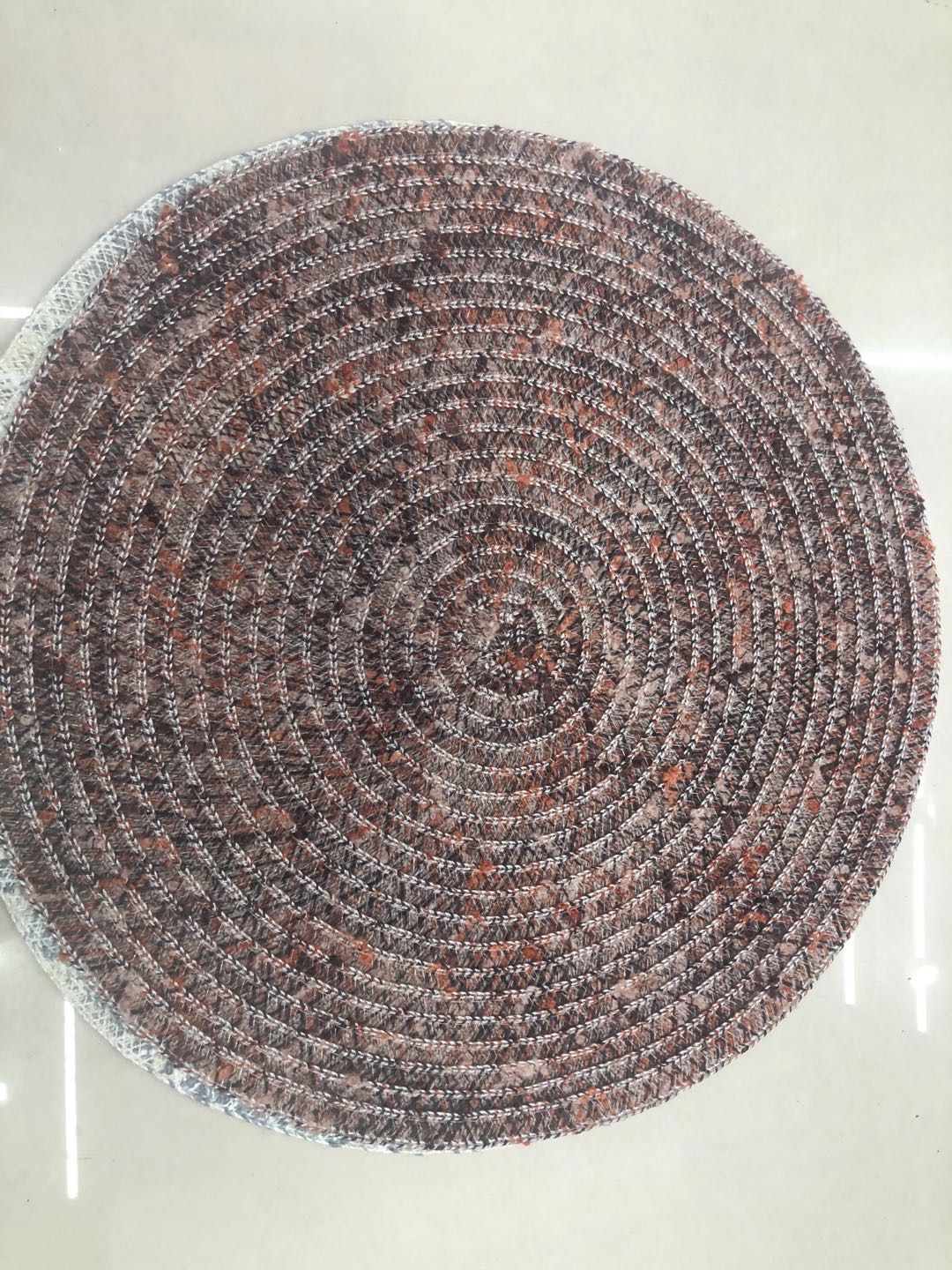 Nordic Cotton Rope Round Placemat Western Placemat Non-Slip Thermal Insulation Cotton Cushion Coaster