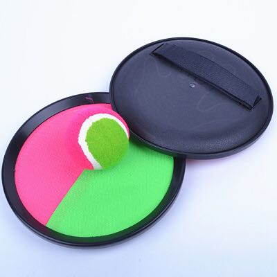 Beach Toss And Catch Double Use Racket Kindergarten Children Toy Sticky Target Outdoor Parent-Child Interactive Beach Racket Suction Ball Palm Sticky Target Ball