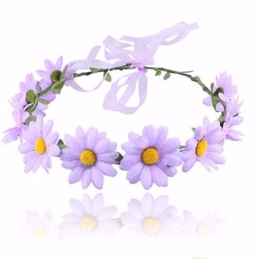 Joyful and beautiful Sunflower wreath headwear, Korean-style bride headband, vacation headwear, adult and children's hair accessories Specification image