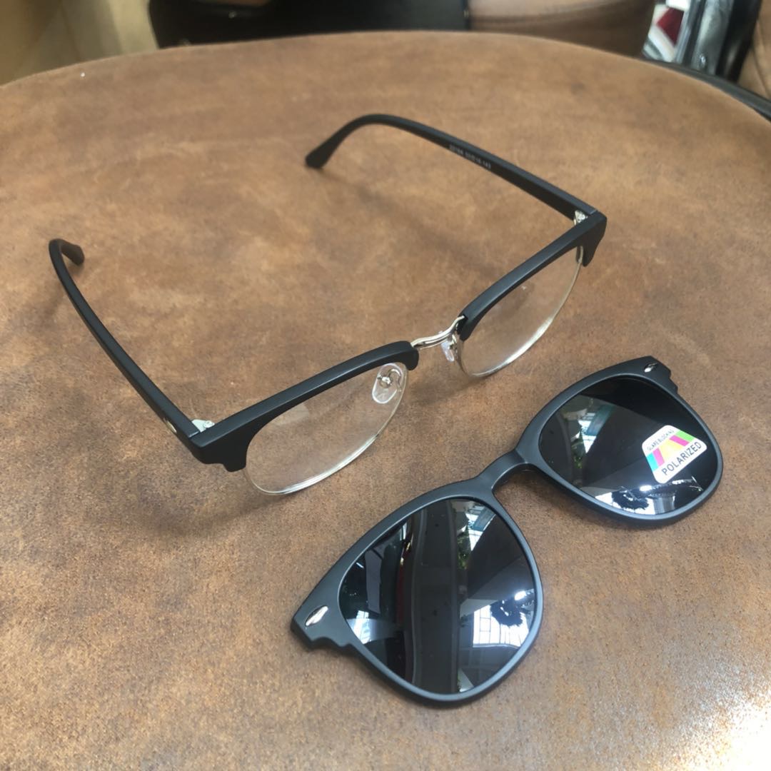 Gafas de miopía para hombre y mujer trendy montura vintage manga de absorción magnética gafas de sol clip disponible con grados polarizados gafas de sol de conducción details Picture