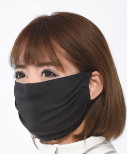 夏季女薄透气防晒口罩100%桑蚕丝乔其真丝大透气双层口罩