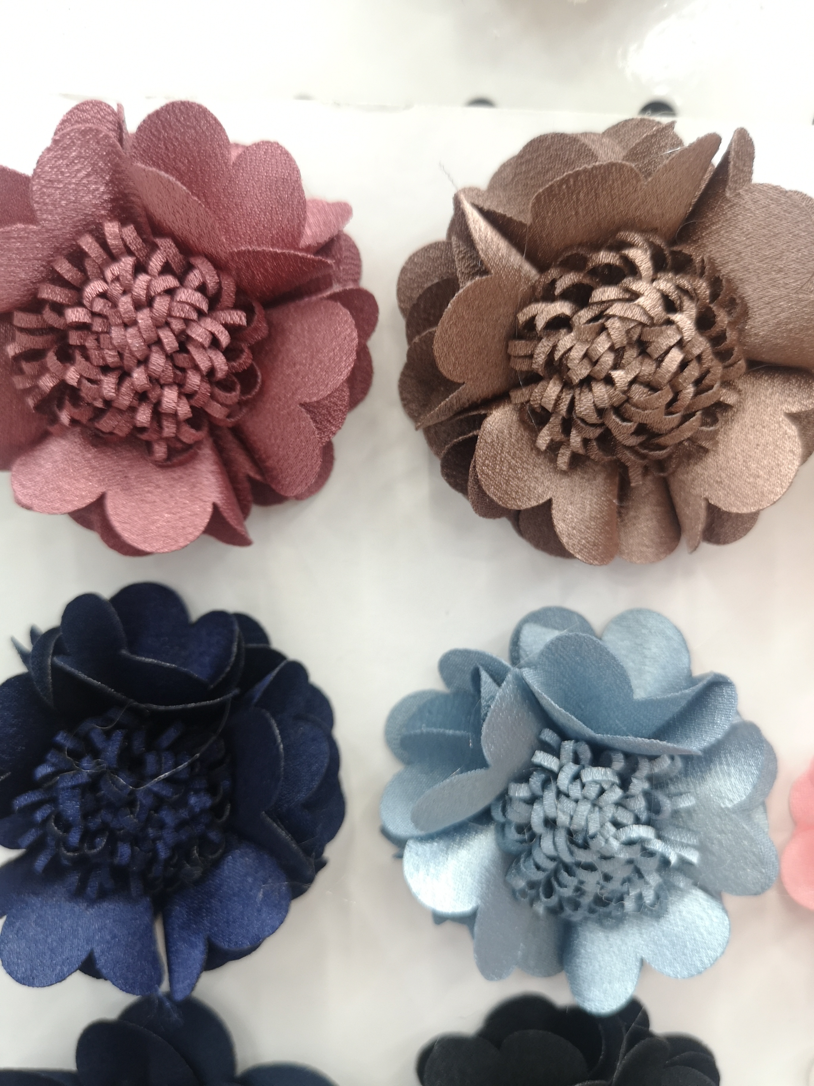 Elegant Three-Dimensional Lace Silk Rose Korean Handmade Flower Corsage Head Fabric Brooch