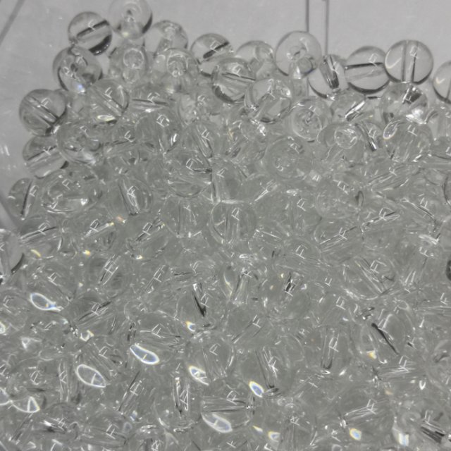 Pure color transparent pearl, glass beads, wrinkled beads, lacquered beads jewelry accessories in stock and wholesale details Picture