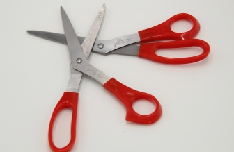 Scissors, scissors, scissors, students, scissors, learning to cut lace, cut fabric, cut utility knives Specification drawing
