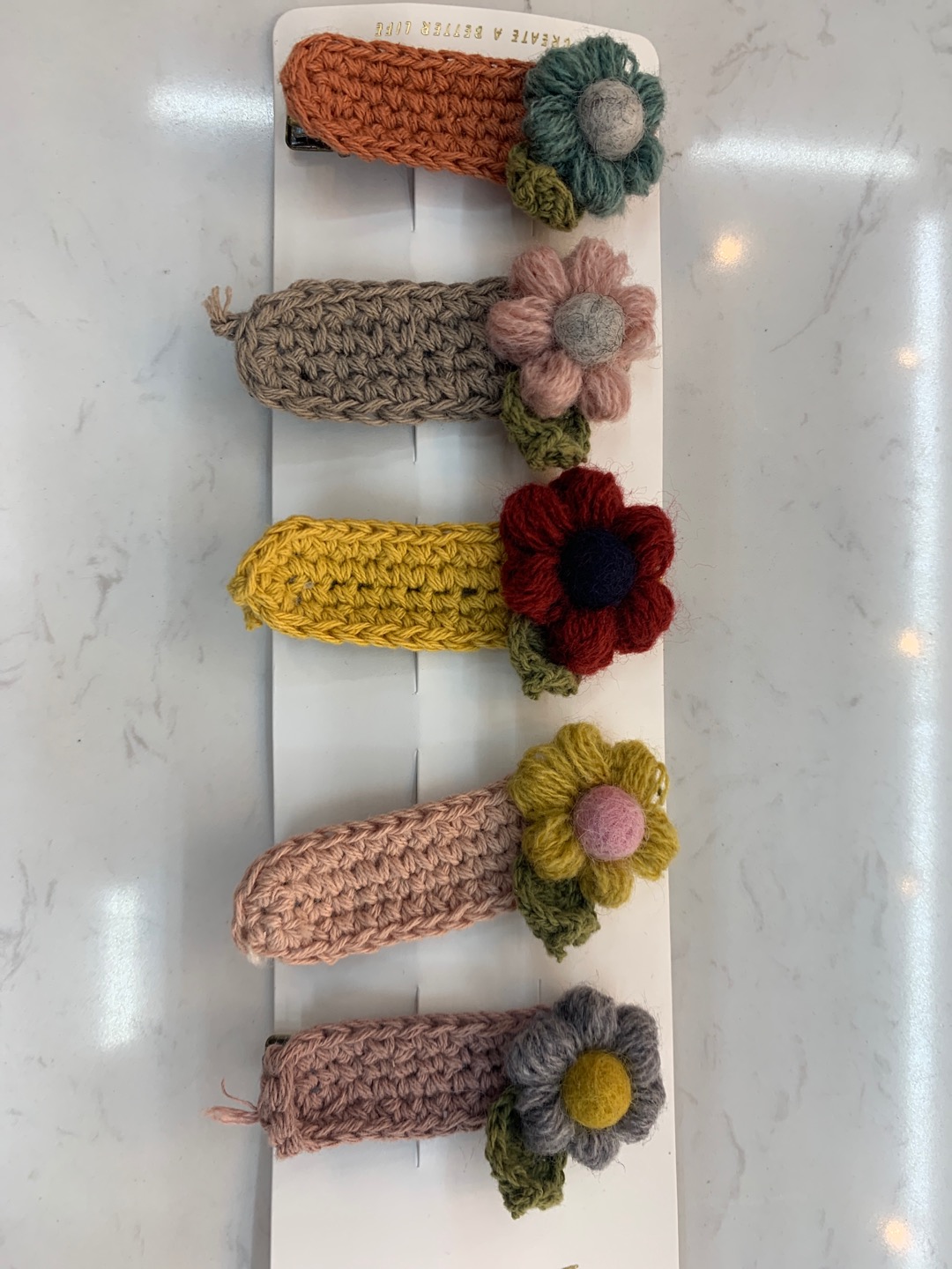 Factory direct knitting flower - shaped head clip alloy hairpin hair accessories thumbnail