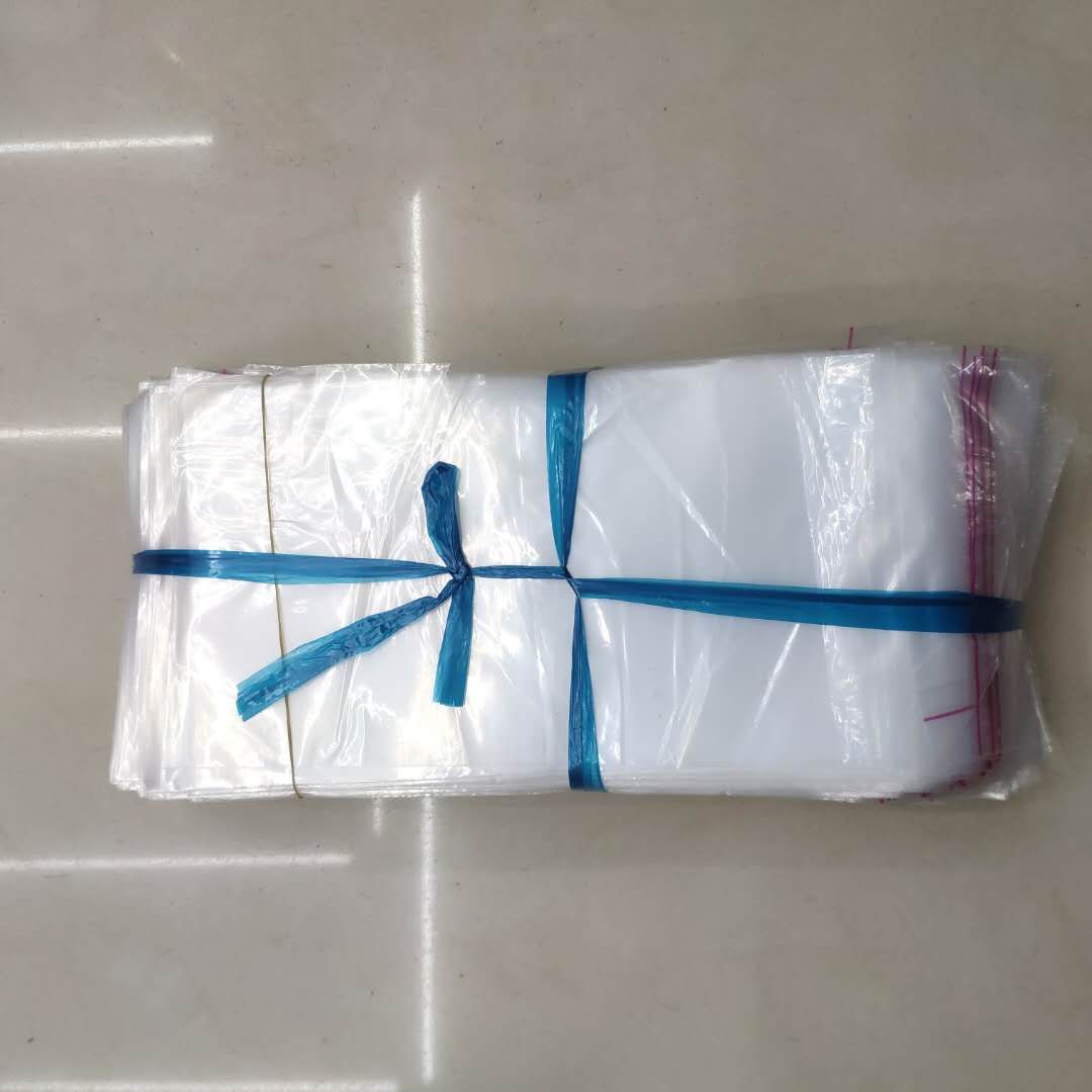 pe high-pressure flat-mouth zipper bag, transparent plastic packaging bag, moisture-proof and dust-proof inner lining inner film bag