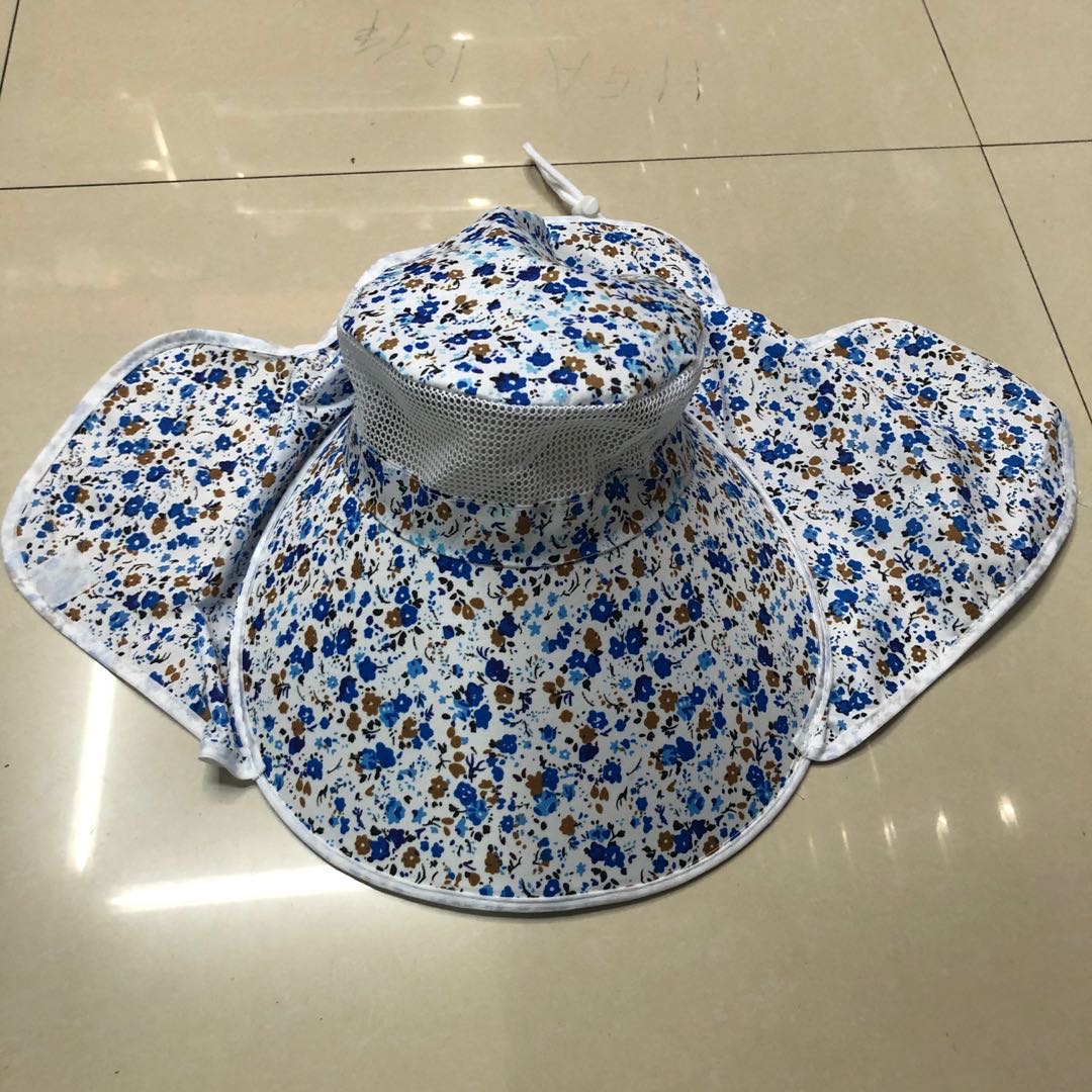 Floral Face Covering Floral Sun Hat