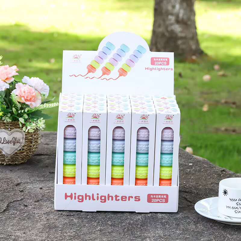 荧光笔荧光标记笔学生用记号笔彩色粗划重点套装韩国小清新笔手帐做笔记利器神