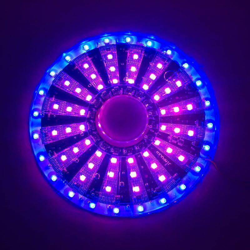 Xinhui Guang 12-volt large seven-color LED wind turbine light, multi-mode rotating color outdoor light, waterproof circular Ferris wheel Specification drawing