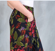 Mom style pants, stylish outerwear, middle-aged and elderly square dance lantern size details Picture