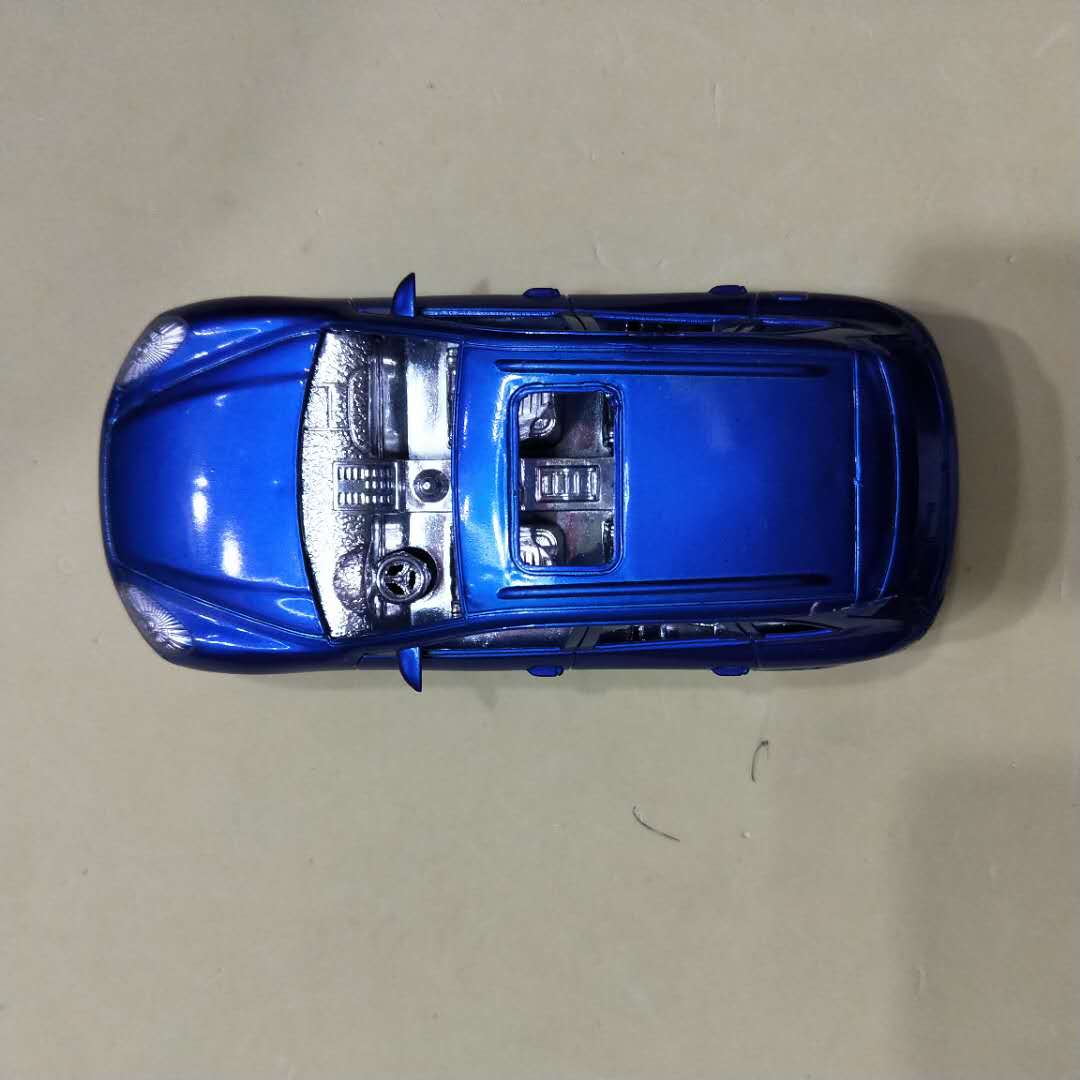 儿童惯性小汽车大号男孩女孩玩具助力玩具车宝宝益智滑行车蓝色轿车有天窗