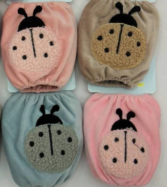 Baby Cuff Autumn And Winter Cute Cartoon Children's Sleeve Boys And Girls Anti-Fouling Sleeve Plush Baby Cuff details Picture
