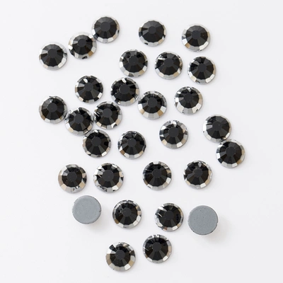 Imitation Diamond Ss30 Black Silver Edge Dmc Flat Bottom Drill Hot Drill Nail Drill Diy Diamond Crystal Hot Drill