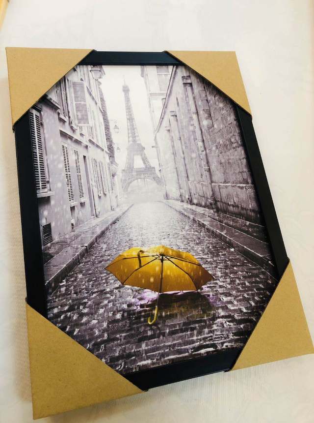 Lumen painting black and white building black frame painting thumbnail
