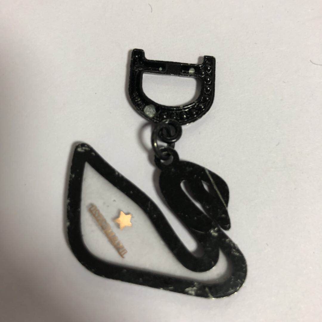 Manufacturers Direct Zinc Alloy Plating Glass A Diamond Hanging Ornaments Specification drawing