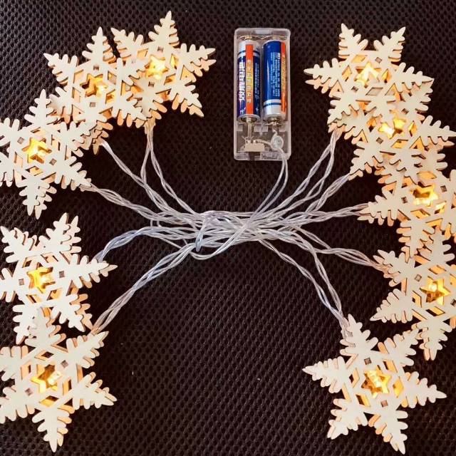 Christmas Decorative Lights Led Light String Lights Net Red Romantic Small Light Bulb House Small Cage Small Snowflake Model New Year Star Lighting Lighting 11