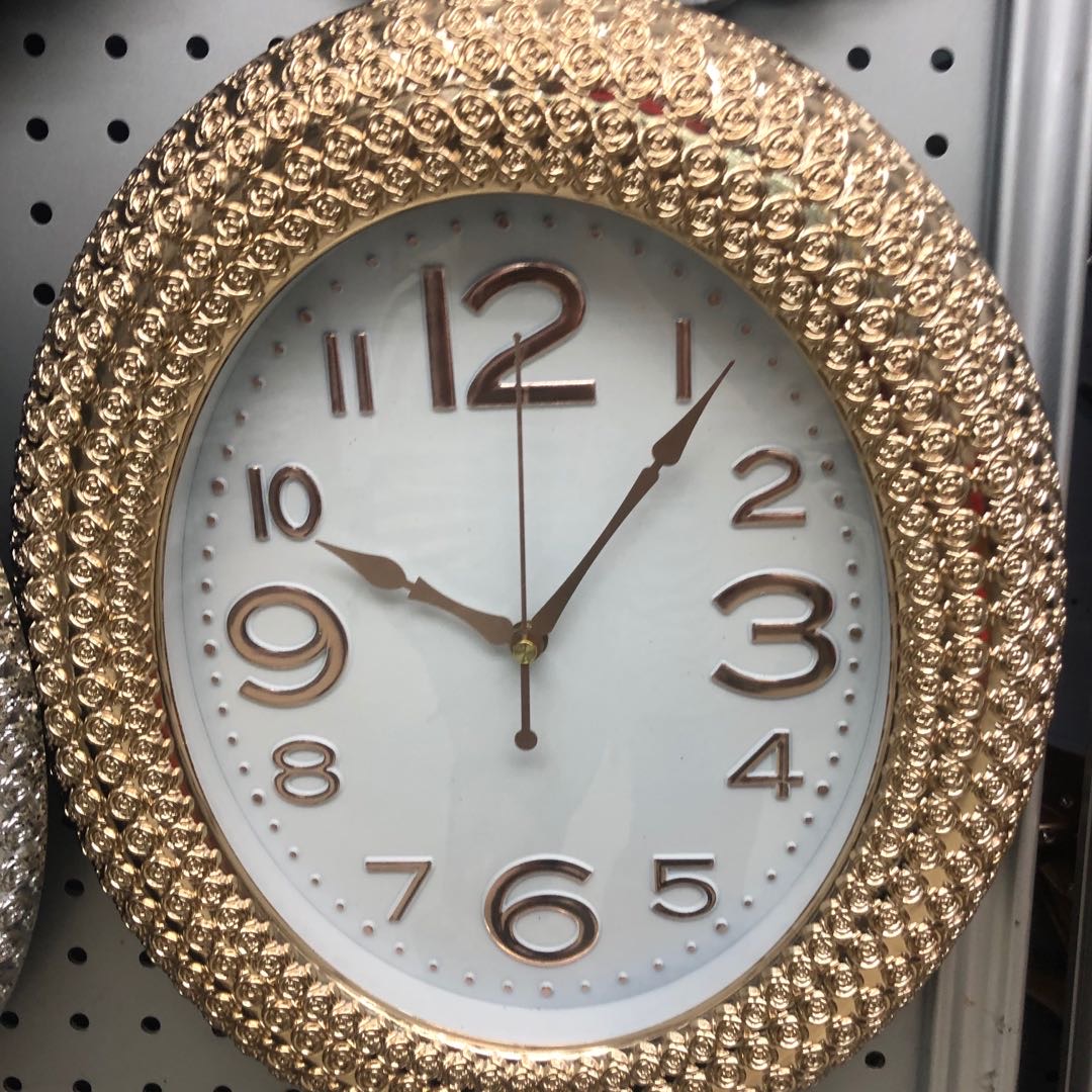 时钟客厅豪华双面挂钟北欧创意大气轻奢挂表墙壁钟石英钟表