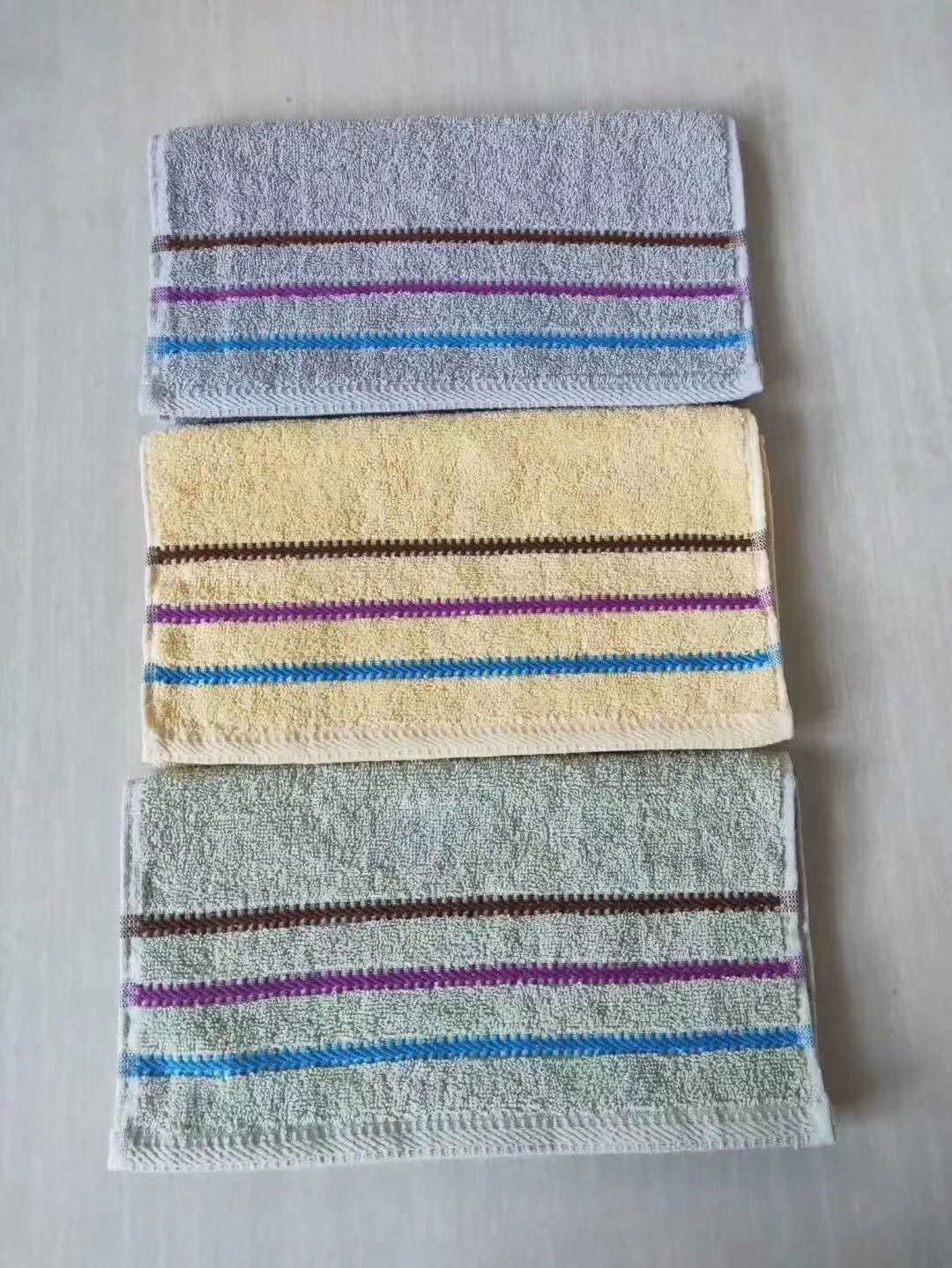 Customized comfortable home couple towels with starry sky embroidery and plain pure cotton towels for daily use at home pic 3