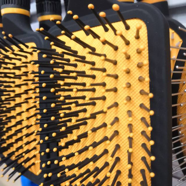 Hair Comb Square Massage Comb Export Trade Original Single Non-Slip Needle Comb Steel Needle Air Cushion Comb Specification drawing