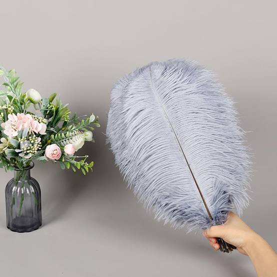 Thin Pole Diy Ostrich Wool Stage Wedding Dress Auxiliary Handmade Materials